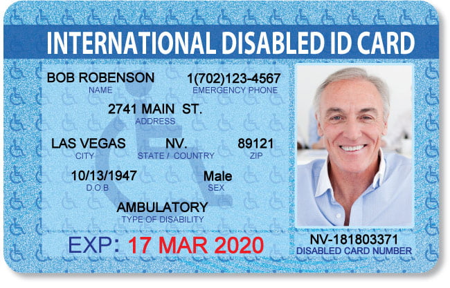 Want a Disability Card ID? [INSTANT APPROVAL] Worldwide Delivery